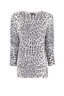 Mango Angora Leopard Print Jumper - Lyst
