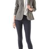 Theory Gabrielle Tailor Blazer in Silver - Lyst