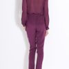 3.1 Phillip Lim Henley Silk Blouse in Purple (berry) - Lyst