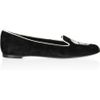 Alexander Mcqueen Sequin SkullEmbellished Suede Loafers in Black - Lyst