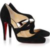 Christian Louboutin Suede Pumps in Black - Lyst