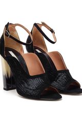 Dries Van Noten Ponyskin and Horn Pumps