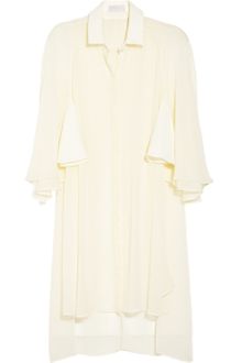 Esteban Cortazar Draped Chiffon Blouse - Lyst