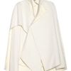 Esteban Cortazar CapeBack WoolBlend and Duchess Satin Jacket in White (ivory) - Lyst