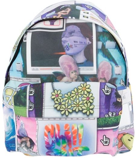 Jeremy Scott Collage Print Backpack in Multicolor for Men (multicoloured) - Lyst