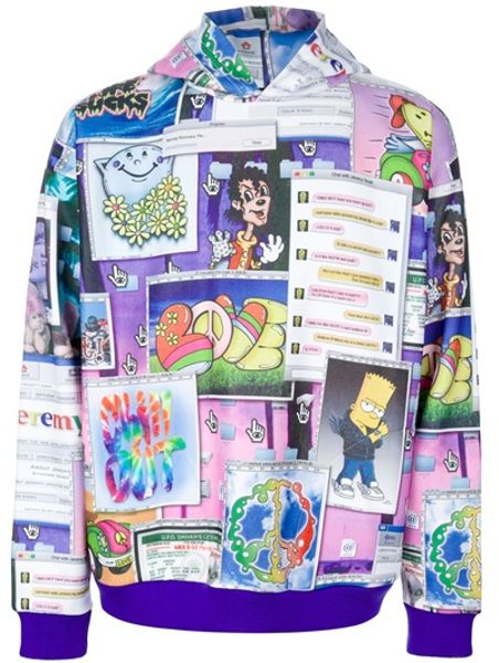 Jeremy Scott Collage Print Sweatshirt in Multicolor for Men (multicoloured) - Lyst