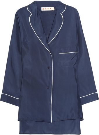 Marni Silk Pajama Shirt - Lyst