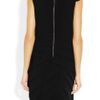 Rag & Bone Origami Leather Detailed Crepe Dress in Black - Lyst
