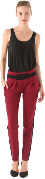Rebecca Minkoff Gavin Pleated Wool Pants - Lyst