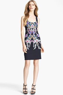 Roberto Cavalli Print Square Neck Dress - Lyst