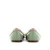 Valentino Rockstud Leather Ballerinas in White - Lyst