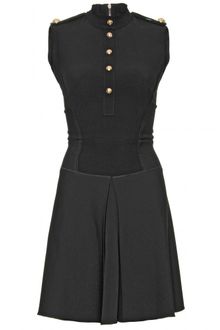 Victoria Beckham Victoria Beckham Sleeveless Militarystyle Dress - Lyst