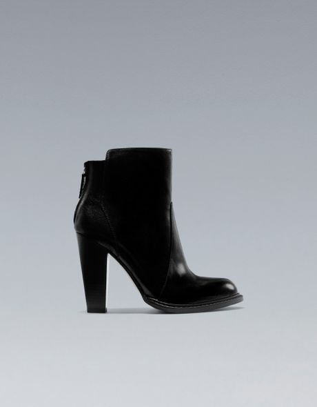 Zara Ankle Boot with Zip in Black