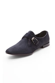 Alexander Wang Ruby Monk Strap Haircalf Flat - Lyst