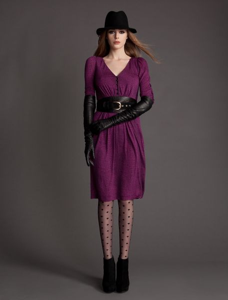 Alice By Temperley Raquel Dress in Purple (berry mix)