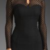 Alice By Temperley Davis Long Sleeve Dress in Blackmidnight in Black (black & midnight) - Lyst