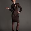 Alice By Temperley Davis Dress in Beige (black/nude) - Lyst