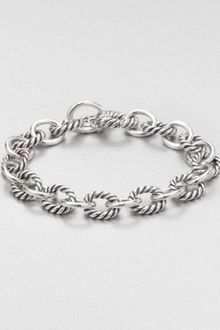 David Yurman Sterling Silver Chain Link Bracelet - Lyst