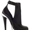 Fendi Fw Victorian Satin Bootie in Black (black/white) - Lyst