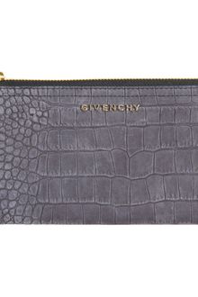 Givenchy Crocstamped Pandora Zip Around Wallet - Lyst