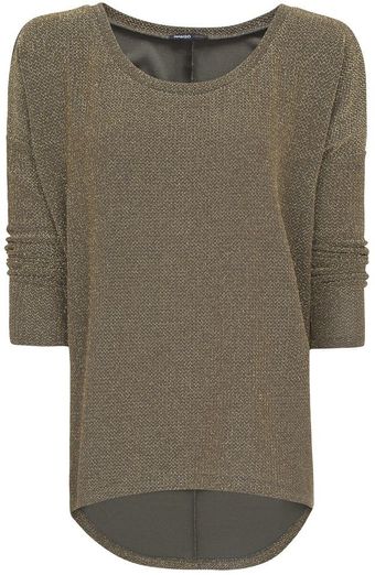 Mango Asymmetric Lurex Top - Lyst