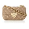 Moschino Cheap & Chic Matelasse Heart Quilted Chain Shoulder in Beige (neutral) - Lyst