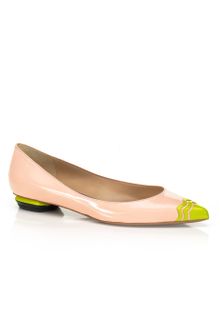 Nicholas Kirkwood Ss Pointed Toe Cap Flat - Lyst