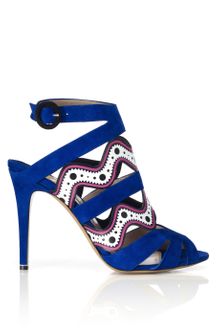 Nicholas Kirkwood Fw Suede Printed Ric Rac Sandal - Lyst