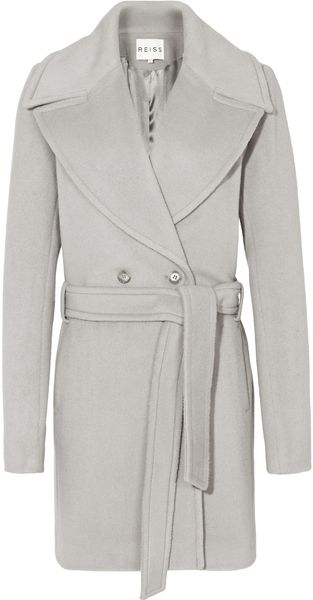 Reiss Tie Front Belted Jacket - Lyst