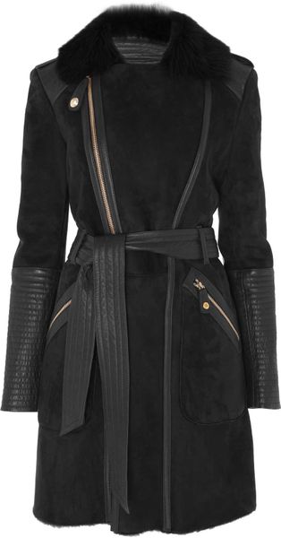 Temperley London Classic Odele Sheepskin Coat in Black - Lyst
