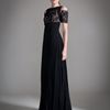 Temperley London Long Catherine Dress in Black (black/champagne) - Lyst