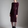 Temperley London Judith Pencil Dress in Purple (bordeaux) - Lyst