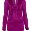 Temperley London Delilah Bow Blouse in Purple (damson) - Lyst