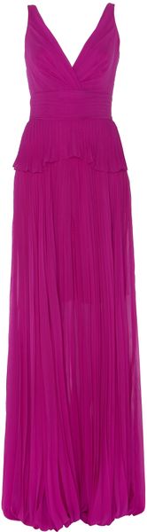 Temperley London Long Serena Dress in Purple (fuschia)