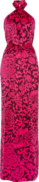 Temperley London Long Dianthus Dress in Pink (fuschia mix) - Lyst