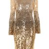 Temperley London Gold Leaf Dress in Gold - Lyst