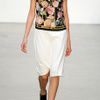 Thakoon Birdcage Print Cross Front Halter Dress in Yellow (black multi/white) - Lyst