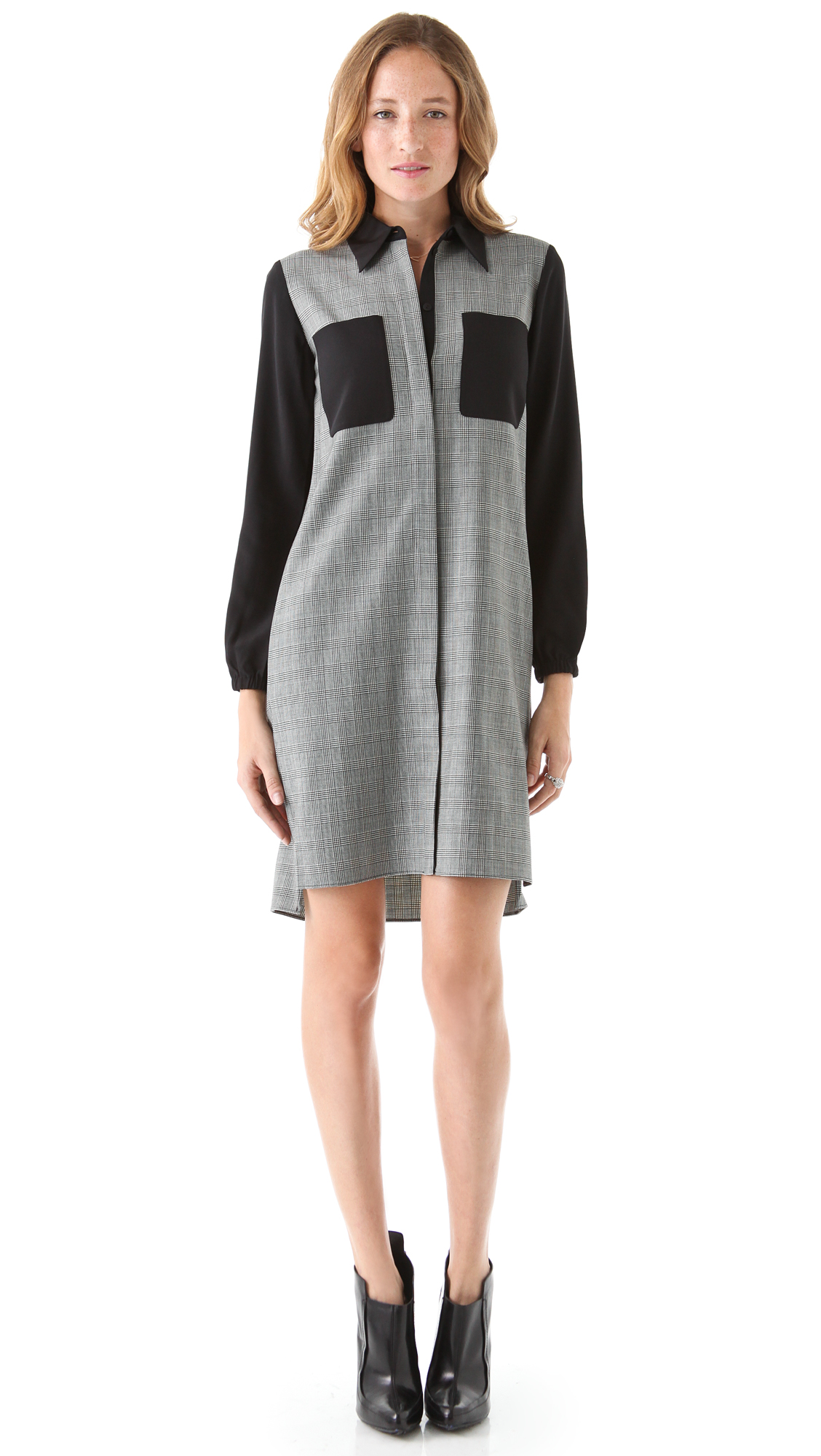 kohls plaid shirt dress