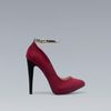 Zara Combined High Heel Court Shoe in Red - Lyst