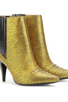 3.1 Phillip Lim Metallic Leather Ankle Boots - Lyst