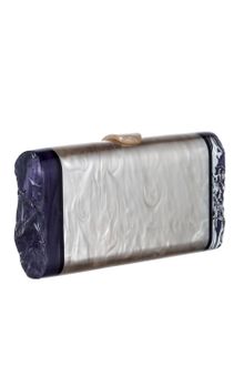 Edie Parker Ss Back Lit Ivory Pearlescent Lara Clutch - Lyst
