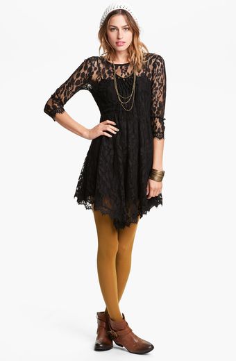 Free People Handkerchief Hem Lace Dress - Lyst