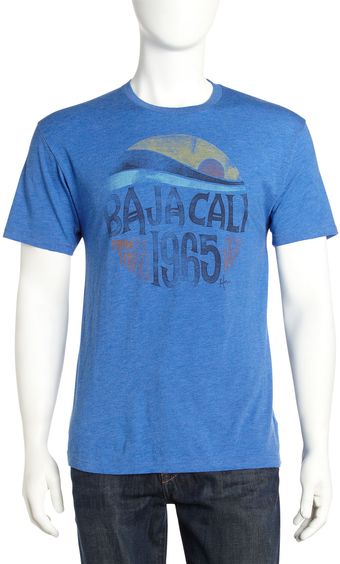 Howe Baja Cali Print Tee Indigo - Lyst
