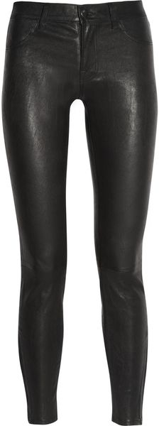 J Brand Stretch leather Skinny Pants - Lyst