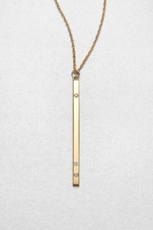 Jennifer Zeuner Jewelry Bar Pendant Necklace - Lyst