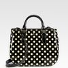 Kate Spade Sylvie Patent Leather Satchel in Black (black/ beige) - Lyst