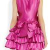 Moschino Ruffled Silkmikado Mini Dress in Pink (fuchsia) - Lyst