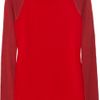 Reed Krakoff Contrast Sleeve Wool and Silk Sweater in Red - Lyst