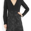 Stella Mccartney Angela Embossed Stretchcrepe Dress in Black - Lyst