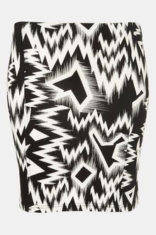 Topshop Crazy Ikat Mini Skirt - Lyst
